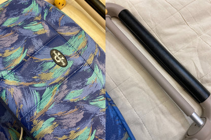 象印ベビー シルバーカー サンホリディ U248(ピーコックブルー) スタンダードDXモデル 中古 D4