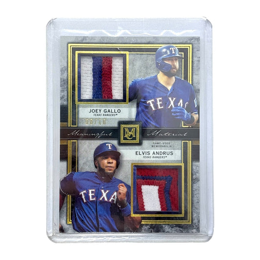 TOPPS MLBカード MUSEUM COLLECTION JOEY GALLO  ELVIS ANDRUS TEXAS RANGERS 08/10 #DMR-GA 中古 IT1