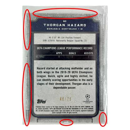TOPPS サッカーカード MUSEUM COLLECTION THORGAN HAZARD BORUSSIA DORTMUND /75 #60 中古 IT1