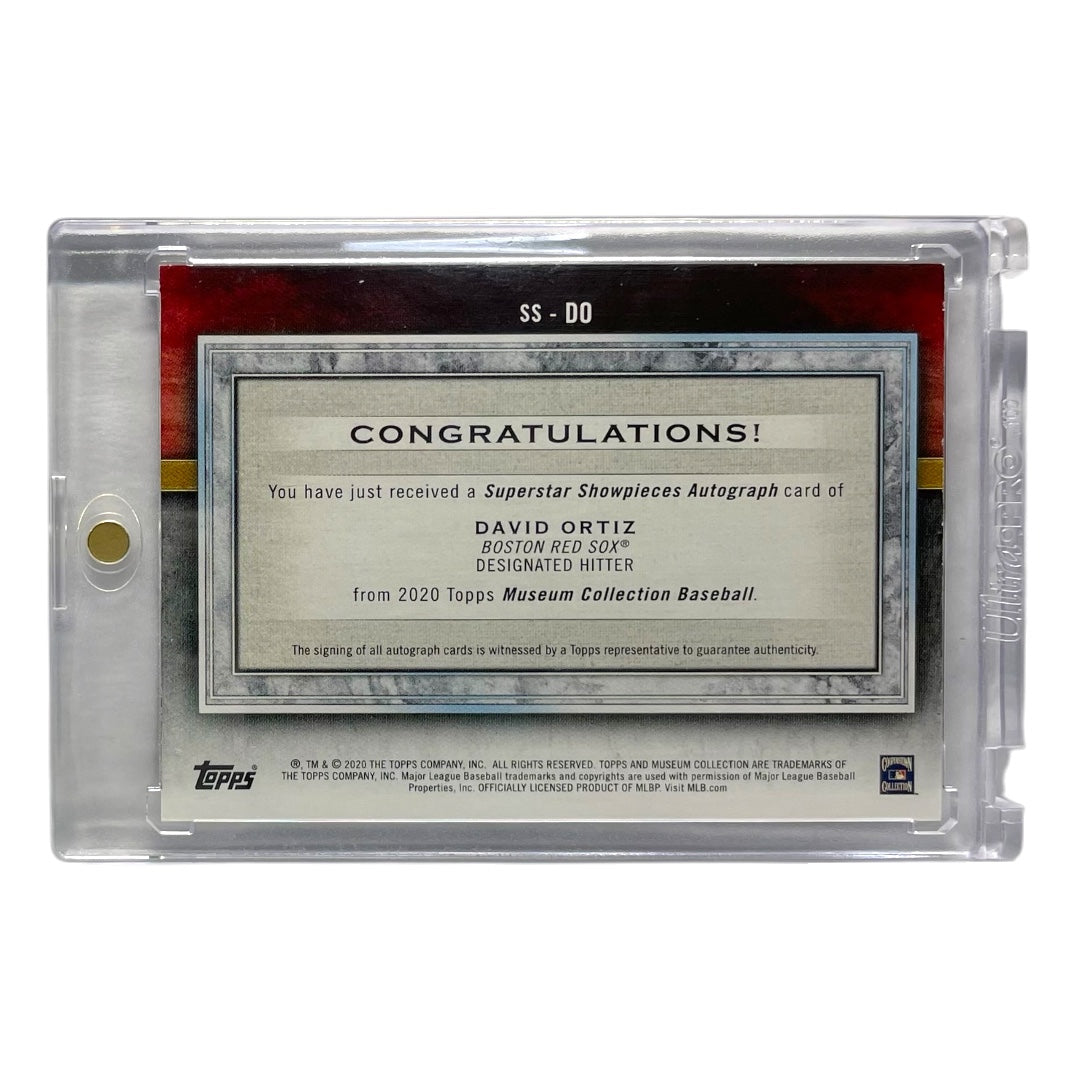 TOPPS MLBカード MUSEUM COLLECTION DAVID ORTIZ BOSTON RED SOX /25 #SS-DO 中古 IT2