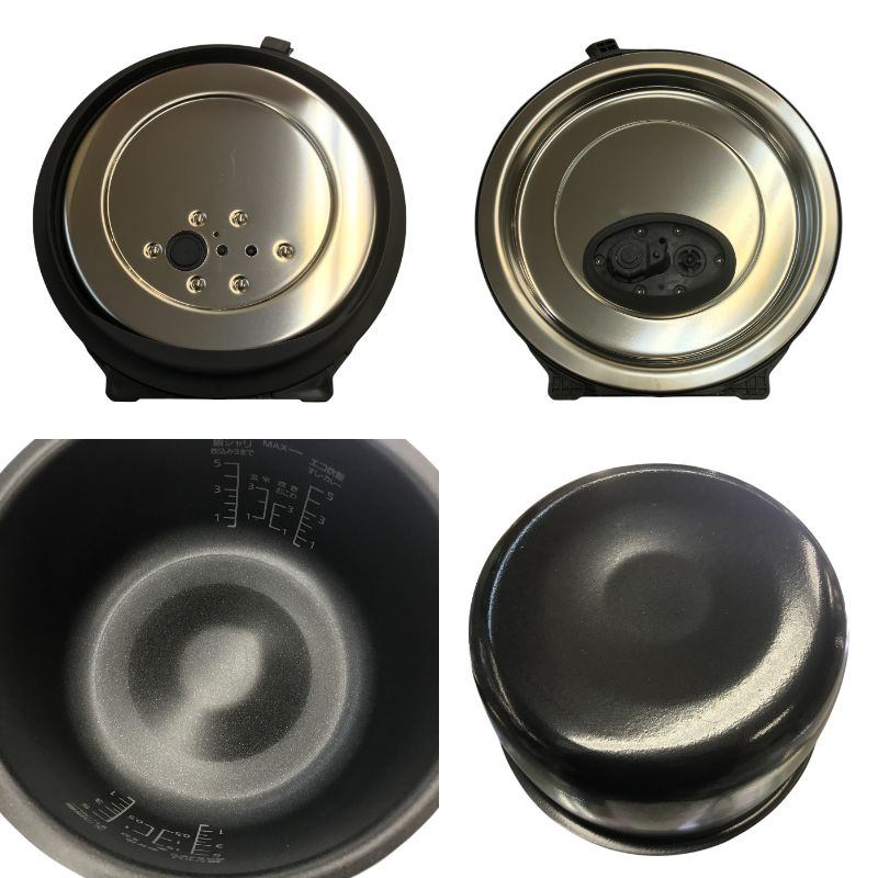 Panasonic パナソニック 炊飯器 ホワイト 5合 圧力 IH コンパクト ダイヤモンド竈釜 銀しゃり タッチパネル SR-NB102-W 中古 T1