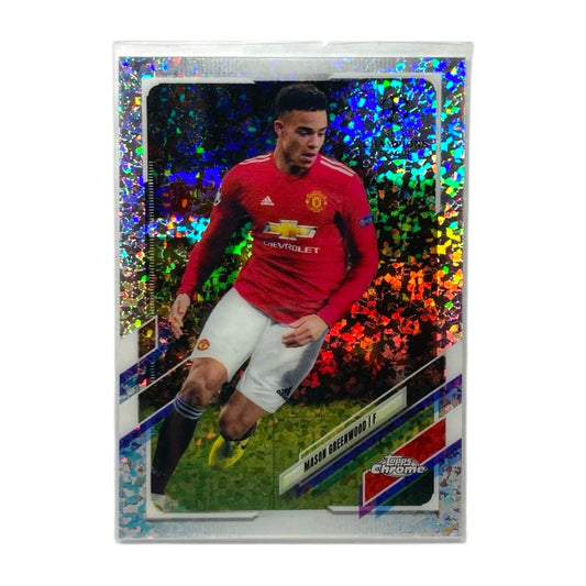 TOPPS サッカーカード CHROME MASON GREENWOOD MANCHESTER UNITED #17 中古 IT2