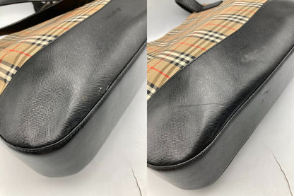 Burberrys バーバリーズ ノバチェック トートバッグ レディース ベージュ/ブラック 中古 D4