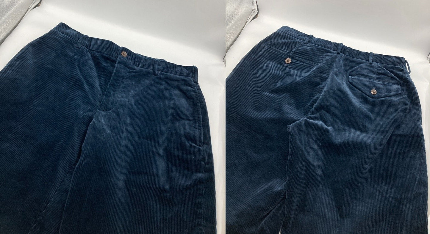 POLO RALPH LAUREN ポロラルフローレン コーデュロイパンツ ネイビー サイズ30×32 メンズ 中古 D4
