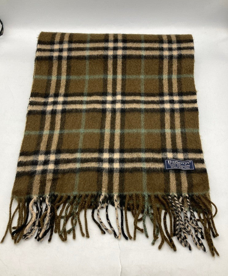Burberrys バーバリーズ カシミヤ100％ マフラー イングランド製 中古 D4