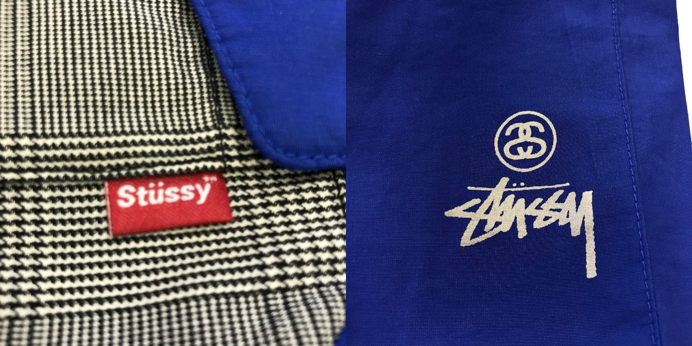 STUSSY ステューシー マウンテンパーカー メンズ ブルー/ブラック Lサイズ アウター 春 秋 冬 チェック柄 中古 KW1