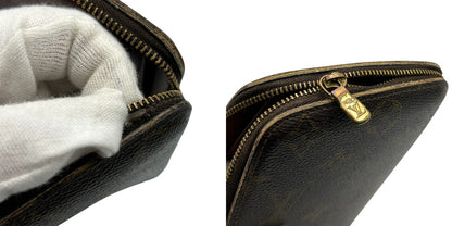 ルイヴィトン LOUIS VUITTON モノグラム アジェンダジオット 手帳ケース ラウンドファスナー ブラウン M62950 ブランド 小物 カード入れ 中古 W４