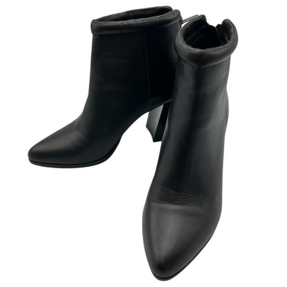 POOL SIDE プールサイド レザー ショートブーツ AR17190AL 22.5cm 靴 シューズ レディース ヒール 中古 W４