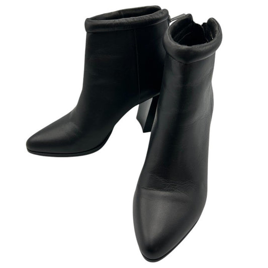 POOL SIDE プールサイド レザー ショートブーツ AR17190AL 22.5cm 靴 シューズ レディース ヒール 中古 W４