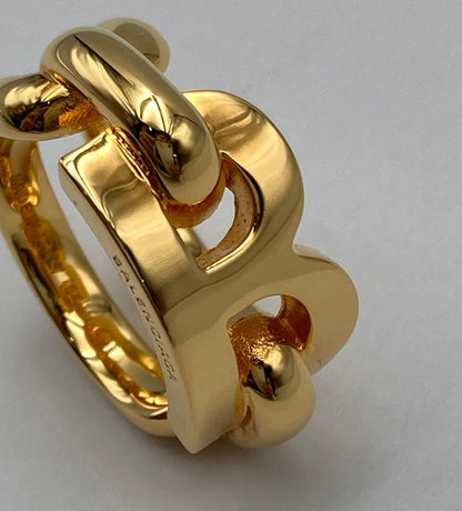 BALENCIAGA B CHAIN RING バレンシアガ Bチェーン リング サイズ54 中古 D4