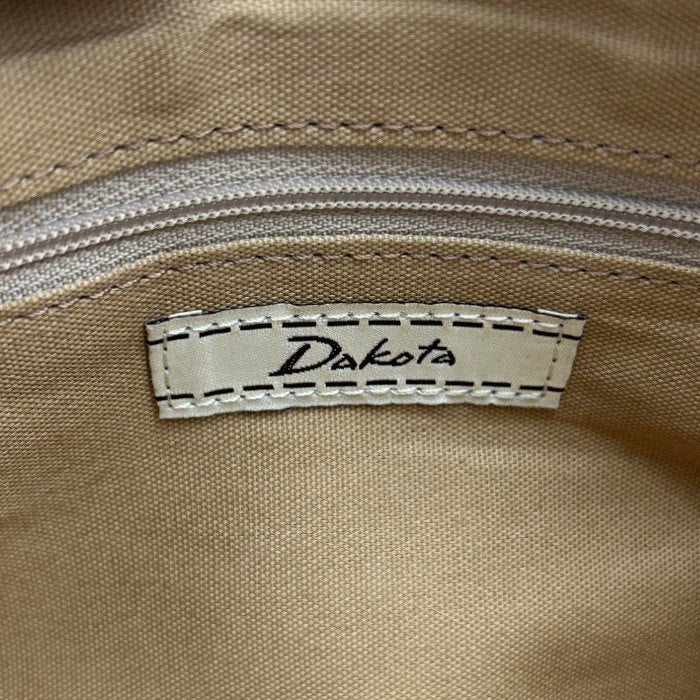 DAKOTA キューブ ショルダーバッグ グリーン ダコタ 鞄 牛革 レザー レディース おしゃれ 中古 W４