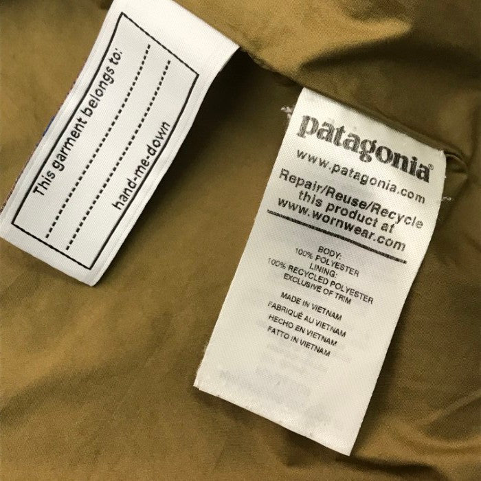 Patagonia パタゴニア キッズ レトロX ジャケット キッズ/レディース 秋冬 フリース パイル カーディガン ベージュ/カーキ XXL(16-18) 65625 中古 T1