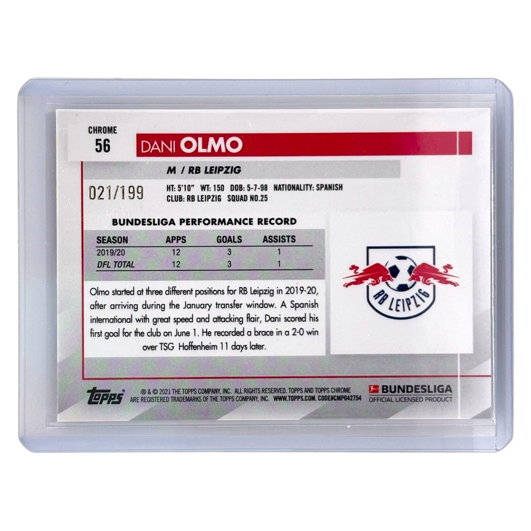 TOPPS サッカーカード CHROME DANI OLMO LEIPZIG /199 #56 中古 IT1