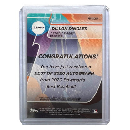 TOPPS MLBカード BOWMAN'S BEST DILLON DINGLER DETROIT TIGERS #B20-DD 中古 IT2