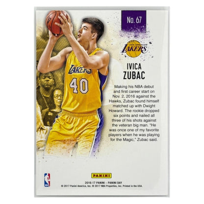 PANINI NBAカード PANINI DAY IVICA ZUBAC LAKERS /50 #67 中古 IT1