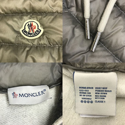 MONCLER モンクレール ダウンベスト レディース ナイロン/コットン スウェット フード グレー Mサイズ B10918437500 80945 中古 T1