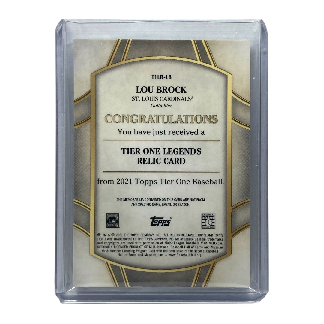 TOPPS MLBカード TIER ONE LOU BROCK CARDINALS 128/149 #T1LR-LB 中古 IT2