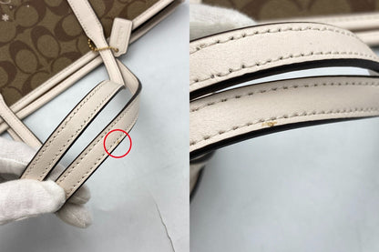 COACH コーチ シグネチャー ミニ シティ トート ホース アンド スレイ CM183 中古 D4
