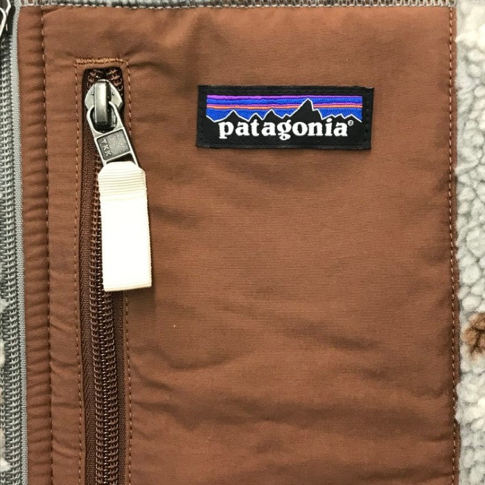 patagonia パタゴニア ウィメンズ クラシック レトロX ベスト レディース フリース 総柄 防風 定番 グレー/ブラウン XXSサイズ 23083 中古 T1