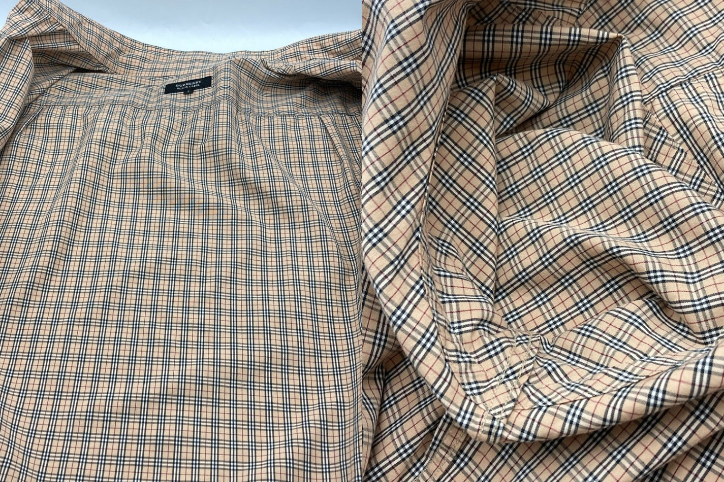 BURBERRY BLACK LABEL バーバリー ブラックレーベル ノバチェック 半袖シャツ サイズ3 メンズ BMW20-901 中古 D4