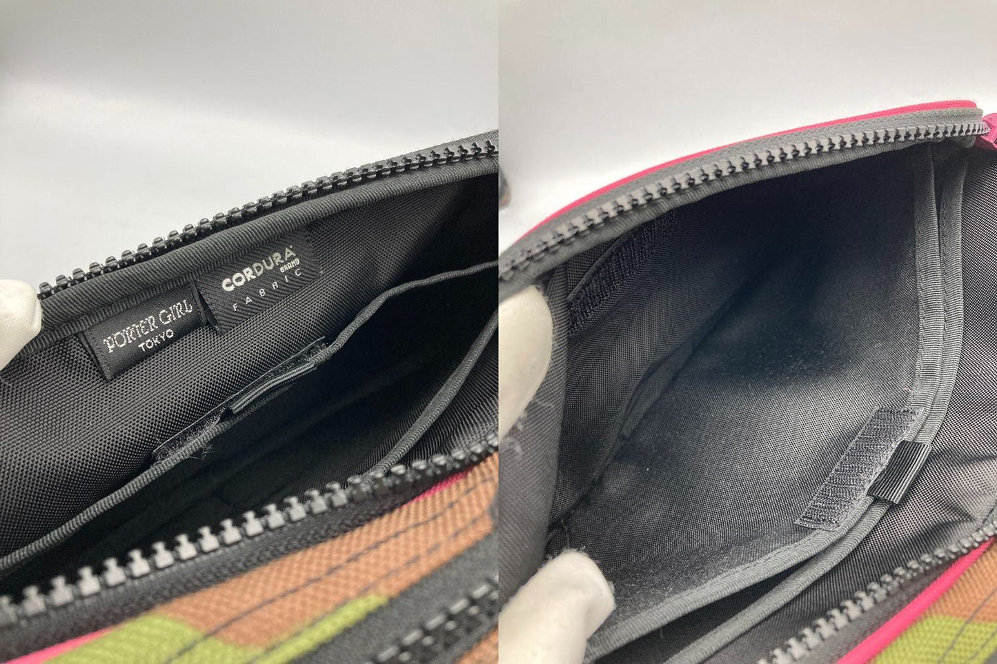 PORTER GIRL ポーターガール 迷彩 ショルダーバッグ 中古 D4