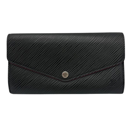 LOUIS VUITTON ルイヴィトン エピ ポルトフォイユ サラ 長財布 M64322 ノワール ピンク ブラック ブランド レディース 中古 W４