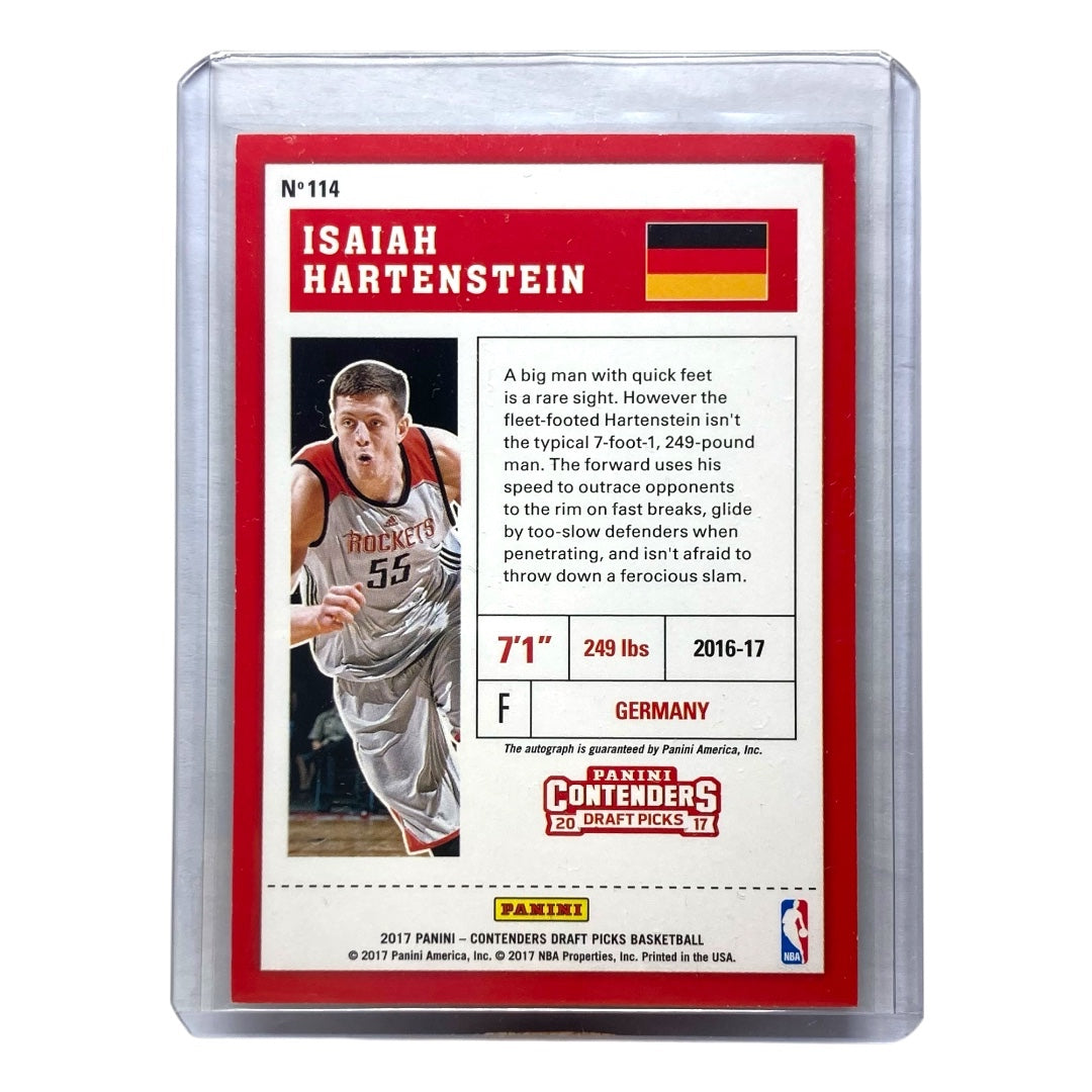 PANINI NBAカード CONTENDERS DRAFT PICKS ISAIAH HARTENSTEIN GERMANY #114 中古 IT2