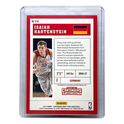 PANINI NBAカード CONTENDERS DRAFT PICKS ISAIAH HARTENSTEIN GERMANY #114 中古 IT2