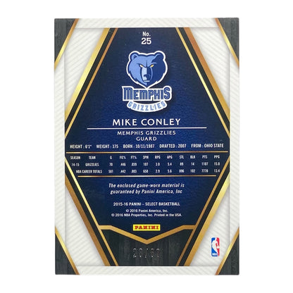PANINI NBAカード SELECT MIKE CONLEY MEMPHIS GRIZZLIES /60 #25 中古 IT2