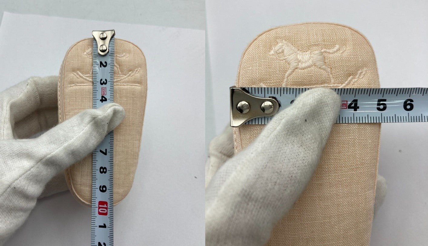 HERMES エルメス リネン ベビー ファーストシューズ 中古 D4