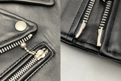 Rattle Trap ラトルトラップ ラムレザー ダブルライダース ジャケット M0523LJM203 サイズL メンズ 中古 D4