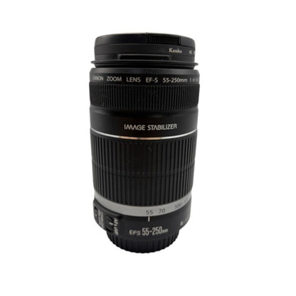 ジャンク品 Canon キヤノン 望遠ズームレンズ EF-S 55-250mm 1:4-5.6 IS カメラ用品 ズーム 撮影 カメラ用品 ズーム 撮影 中古 W４