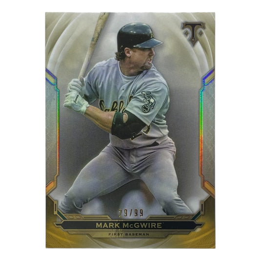 TOPPS MLBカード TRIPLE THREADS MARK McGWIRE OAKLAND ATHLETICS /99 #47 中古 IT2