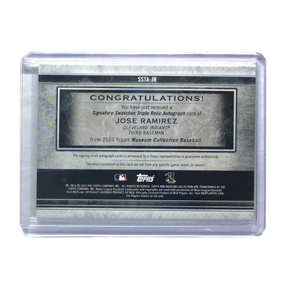 TOPPS MLBカード MUSEUM COLLECTION JOSE RAMIREZ CLEVELAND INDIANS /5 #SSTA-JR 中古 IT2