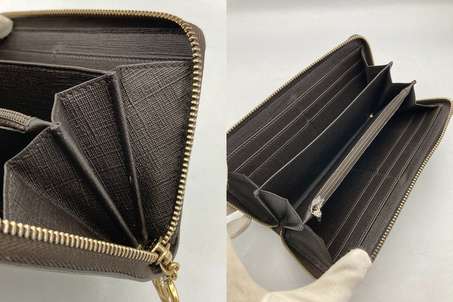 GUCCI グッチ GGスプリーム ラウンドファスナー長財布 212110 中古 D4