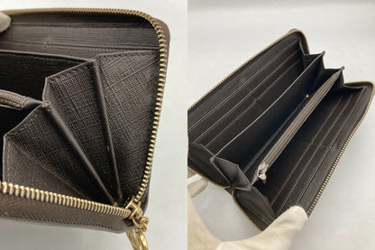 GUCCI グッチ GGスプリーム ラウンドファスナー長財布 212110 中古 D4