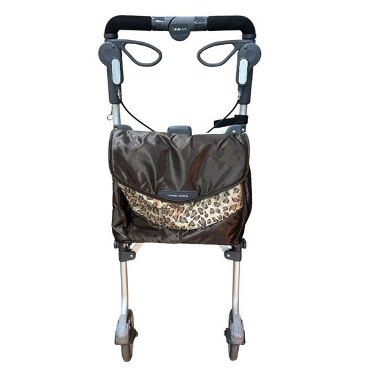 Combi carry コンビ キャリー ピコ 歩行器 シルバーカー 高齢者 介護 収納 ヒョウ柄 中古 W４