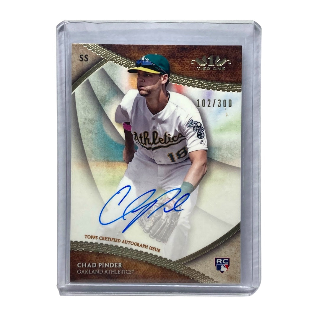 TOPPS MLBカード TIER ONE CHAD PINDER ATHLETICS 102/300 #BOA-CP 中古 IT2