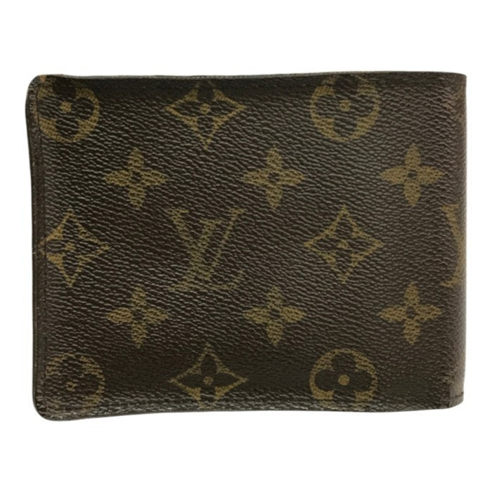 LOUIS VUITTON ルイヴィトン モノグラム ポルトフォイユフロリン 財布 ユニセックス 二つ折り 小銭入れあり パスケース ブラウン M60026 中古 T1