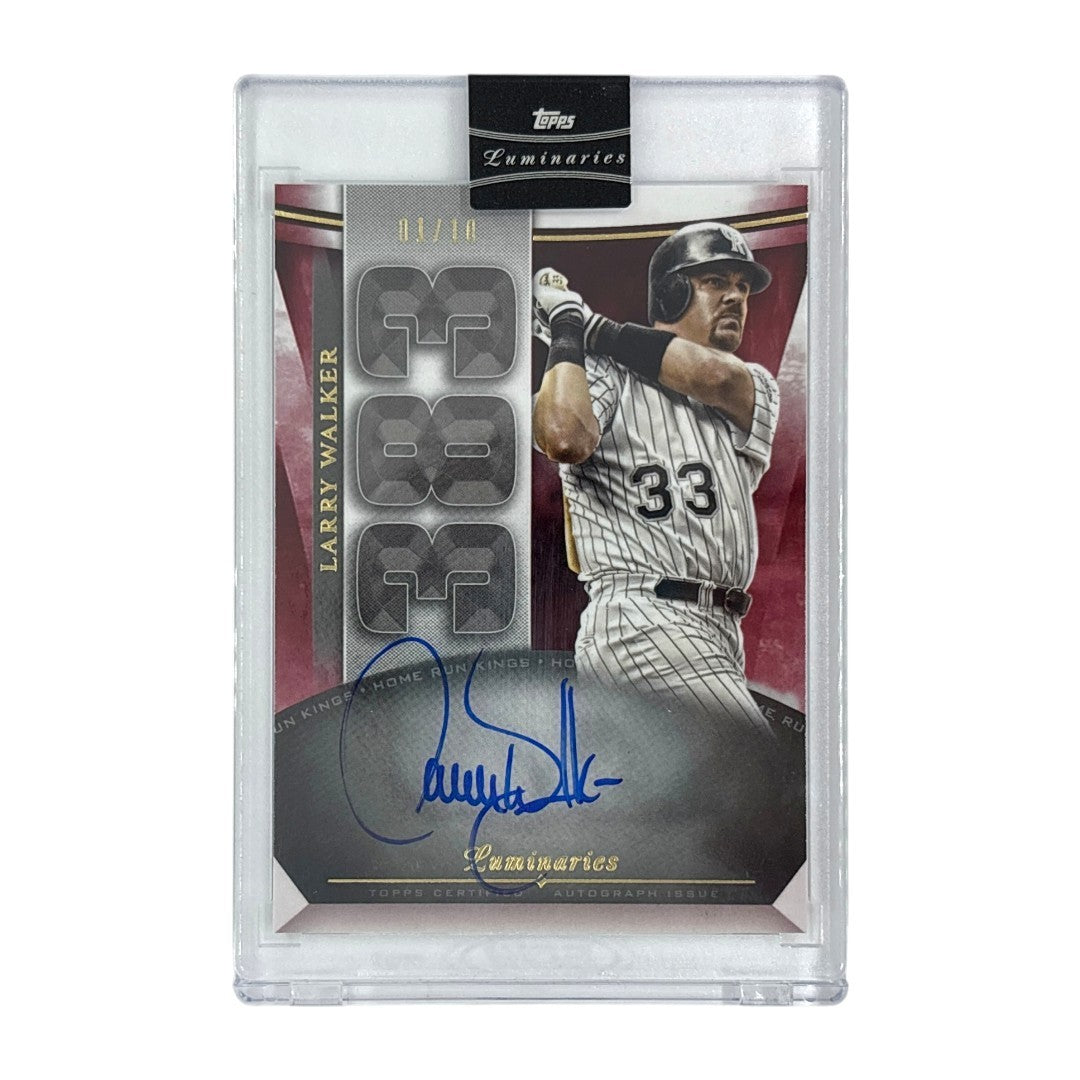 未開封品 TOPPS MLBカード LUMINARIES LARRY WALKER COLORADO ROCKIES 01/10 #HRK-LW 中古 IT1