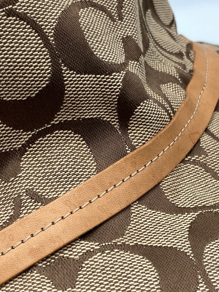 COACH コーチ シグネチャー バケットハット サイズP/S 中古 D4