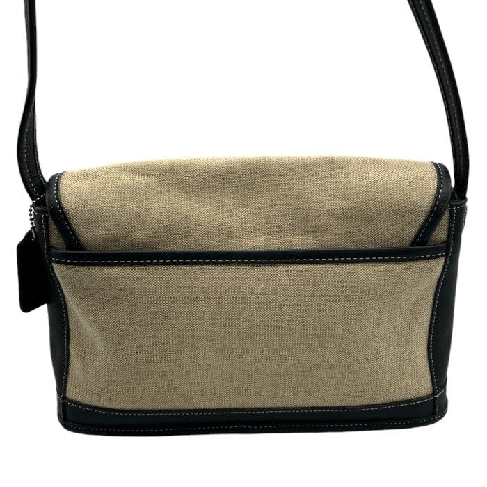 COACH コーチ ショルダー バッグ 6114 鞄 レザー キャンバス レディース 小さめ 中古 W４