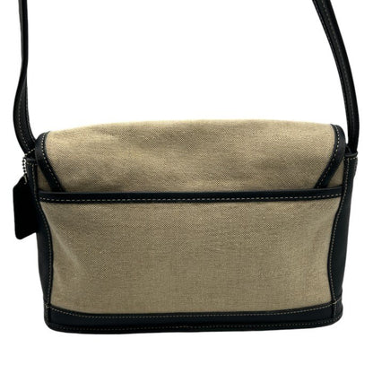 COACH コーチ ショルダー バッグ 6114 鞄 レザー キャンバス レディース 小さめ 中古 W４