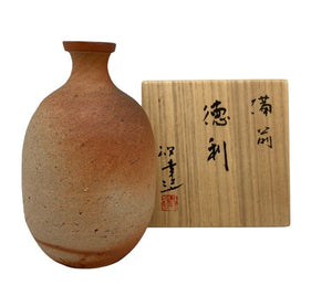 備前焼 清水政幸 作 徳利 酒器 中古 D4