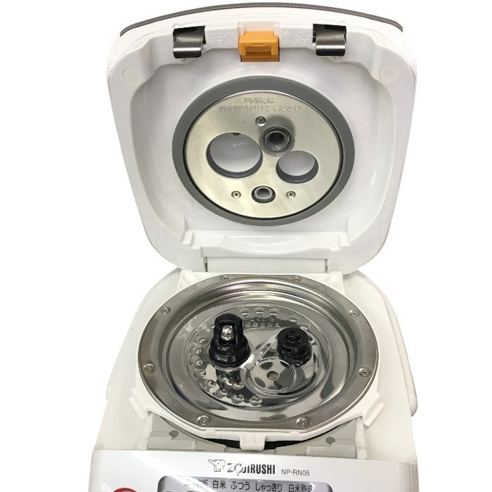 象印マホービン 炊飯器 3合 圧力IH式 極め炊き 黒まる厚釜 ホワイト NP-RN05-WA 中古 Y1