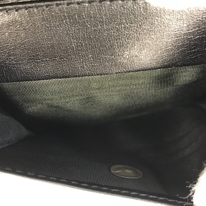 CELINE セリーヌ 財布 レディース 三つ折り レザー ゴールド金具 コンパクト ブラック 中古 T1