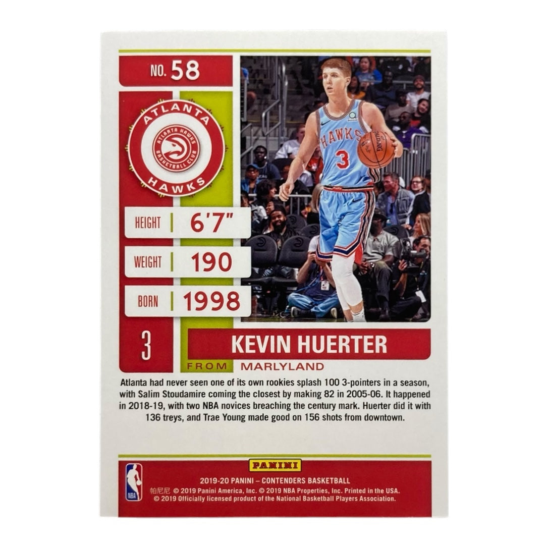 PANINI NBAカード CONTENDERS KEVIN HUERTER ATLANTA HAWKS /99 #58 中古 IT2