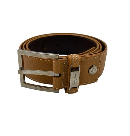 Salvatore Ferragamo サルヴァトーレフェラガモ スクエア バックルベルト 中古 D4