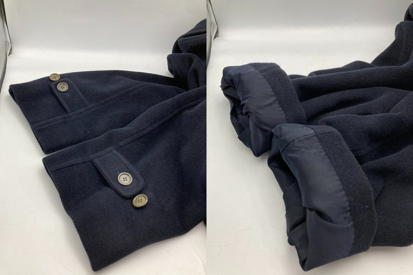 GIORGIO ARMANI ジョルジオアルマーニ アンゴラ混 ステンカラーコート サイズ46 中古 D4