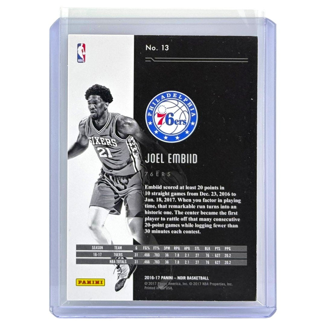 PANINI NBAカード NOIR JOEL EMBIID 76ERS /79 #13 中古 IT1